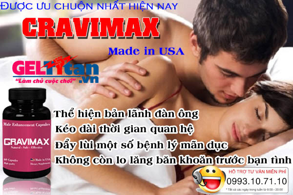 công dụng cravimax cải thiện sinh lý nam giới