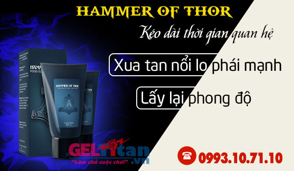 Hammer of Thor Gel hỗ trợ điều trị xuất tinh sớm cho nam